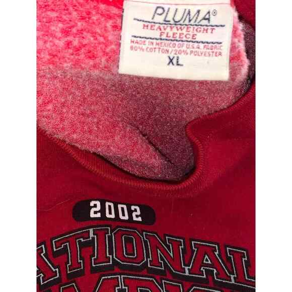 Vintage Ohio State University Buckeyes Sweater Red Mens M 2002 National Champs - Picture 3 of 3